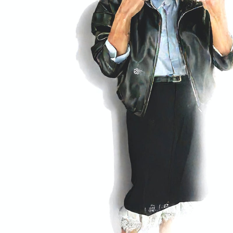 Women's PU Leather Jacket Long Sleeve Spring Coat - Image 2