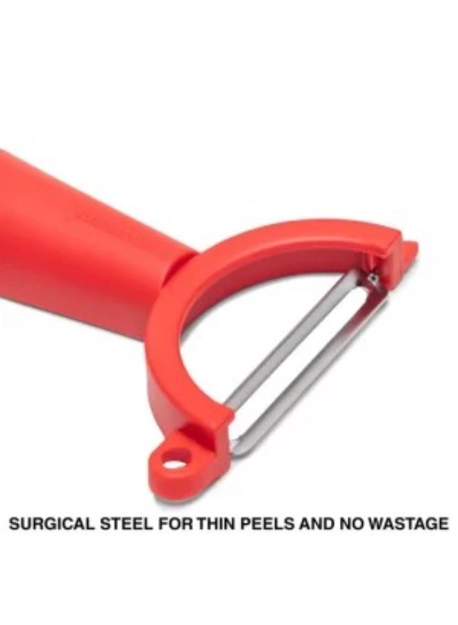 Tupperware Kitchen Peeler for Vegetables & Fruits, Ergonomic Grip Star Design, Sharp Stainless Steel Blade Potato Peeler Tool,Home,Travel - Image 4