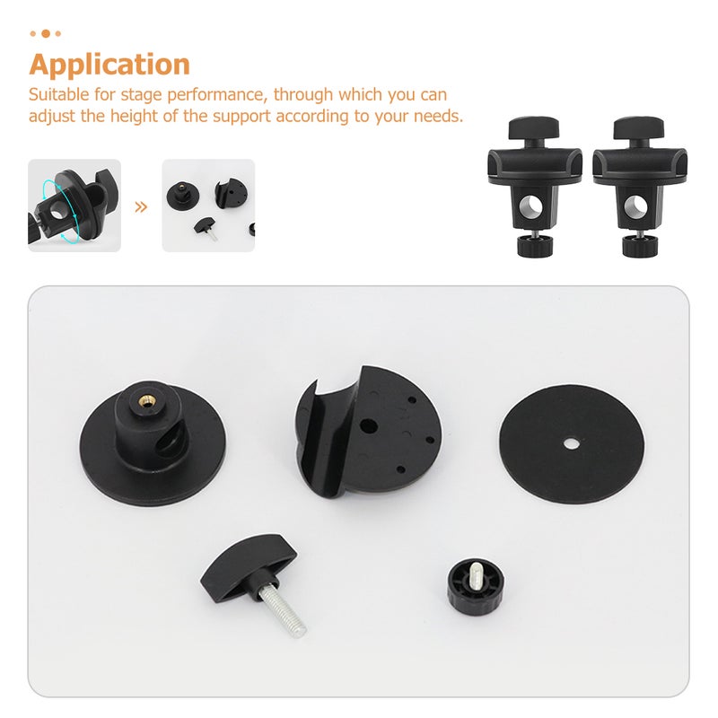 2pcs Universal Microphone Arm Clips Mic Accessories Adjustable Buckles - Image 5