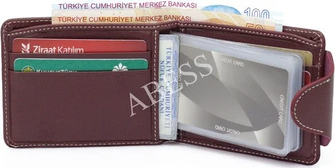 ابيس Card Holder Wallet , Genuine Leather Quality Men's Wallet Card Holder