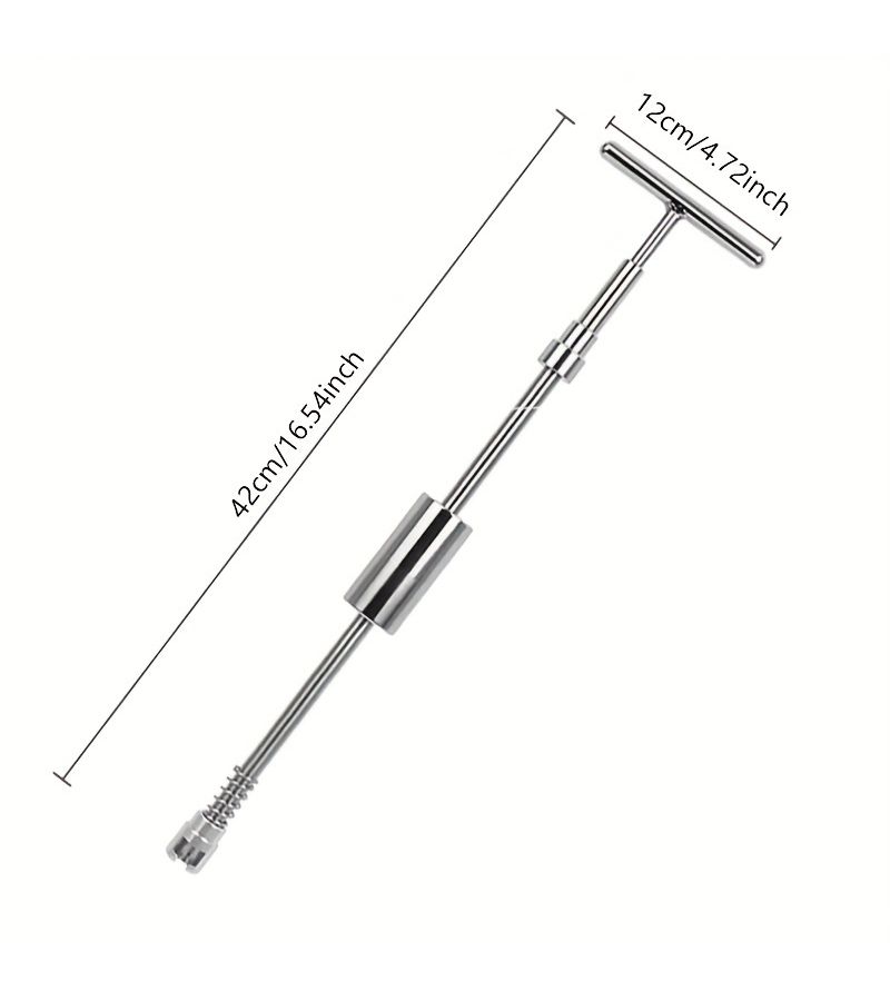 Car Dent Repair Kit T Handle Paintless Puller Set 4 Reusable Pads for Minor Body Dents - Image 3