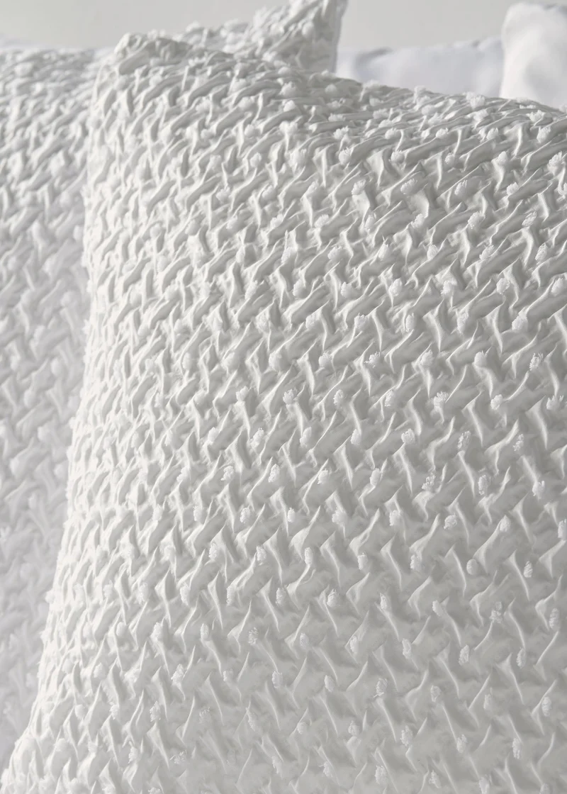ماتلان White Clipped Duvet Set