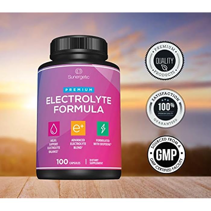 Sunergetic Premium Electrolyte Capsules – Support for Keto, Low Carb, Rehydration & Recovery - Electrolyte Replacement Tablets – Includes Electrolyte Salts, Magnesium, Sodium, Potassium – 100 Capsules - Image 5