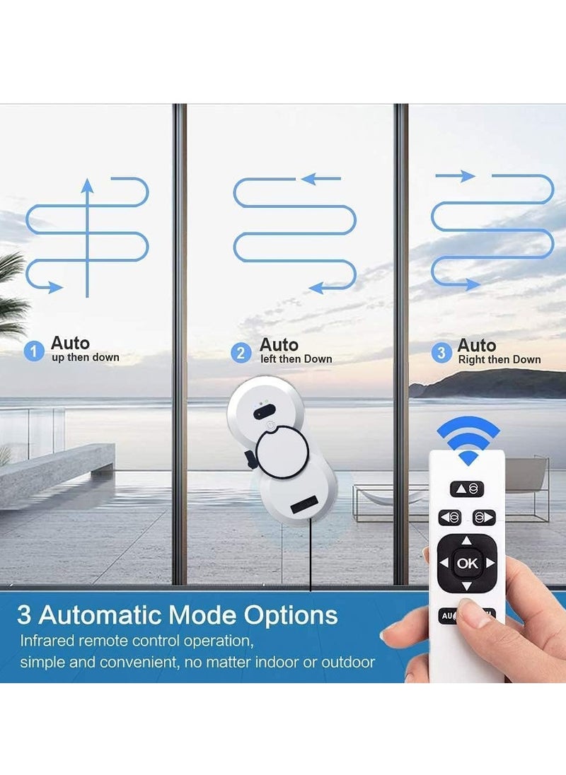Window Glass Cleaning Automatic Smart Robot with Ultrasonic Water Spray And Control for Outdoor/Indoor Windows Table Tile Ceiling HCR-10 80W 2800pA