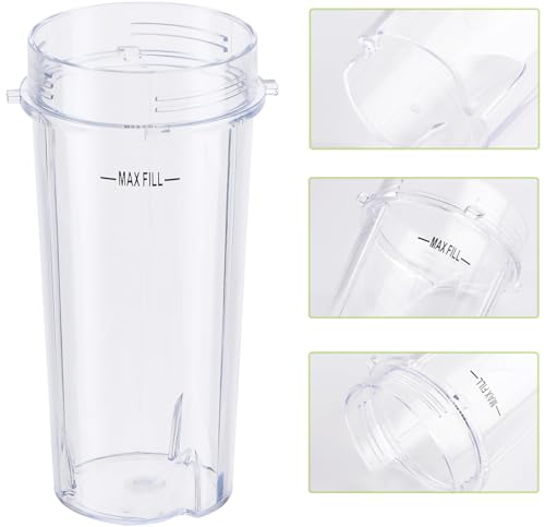 ABTER Replacement16oz Blender Cup for Ninja,Single Serve Blender Cup With Lids Set For BL770 BL780 BL660 BL740 BL810 Nutri Ninja Series Blenders (2-pack) - Image 4