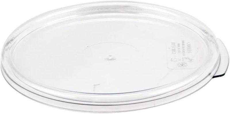 Cambro RFSCW2135 Camwear 2-Quart Clear Round Food Storage Container with RFSCWC2135 Clear Round Lid - Image 4