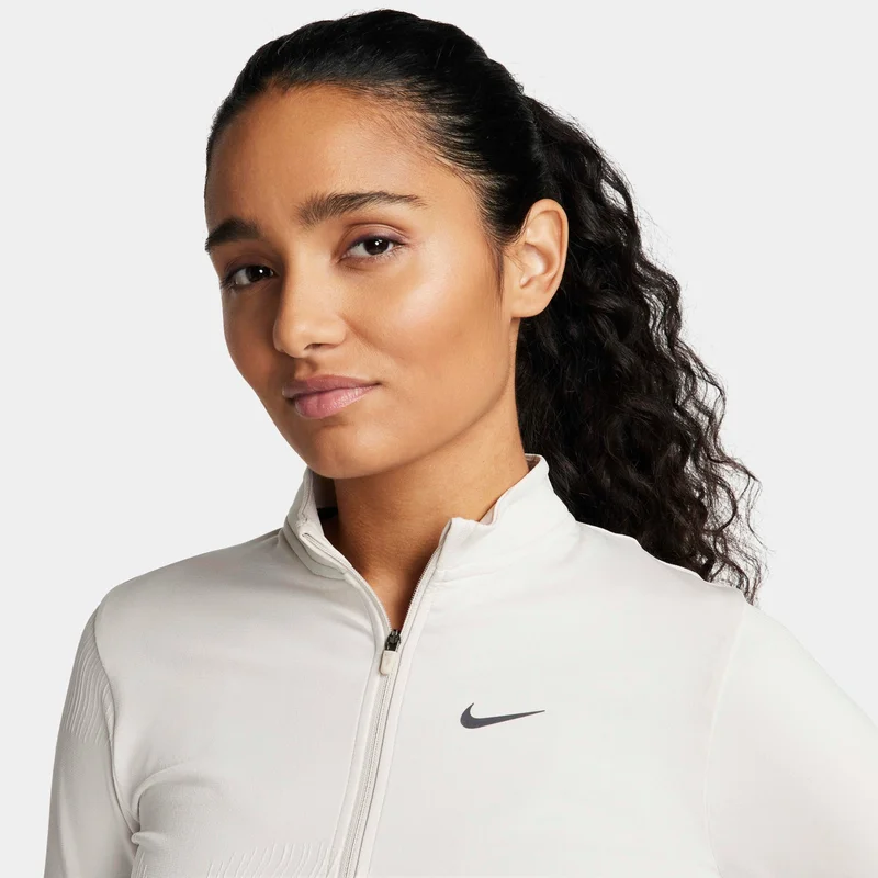 Nike White Women's Running Division Dri-FIT ADV 1/2-Zip Mid Layer for Women | Best Price UAE