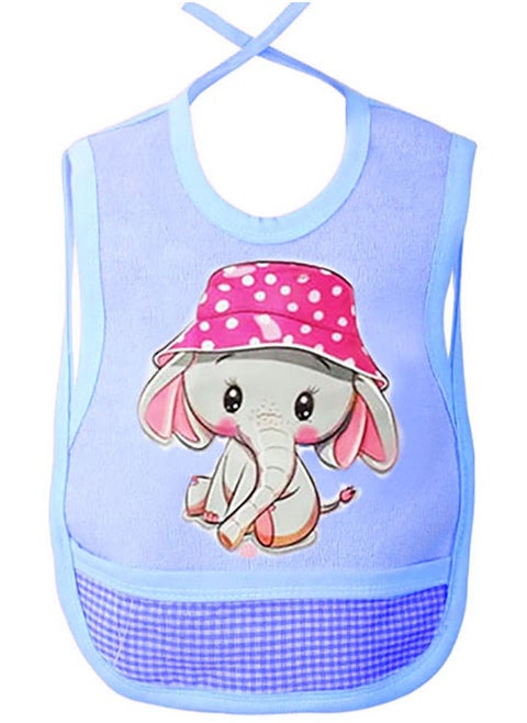 Baby Bibs 2 layers plush and leather  - Cotton material, padded towel for absorption and preventing leakage, a layer of leather .it can be a different printed
