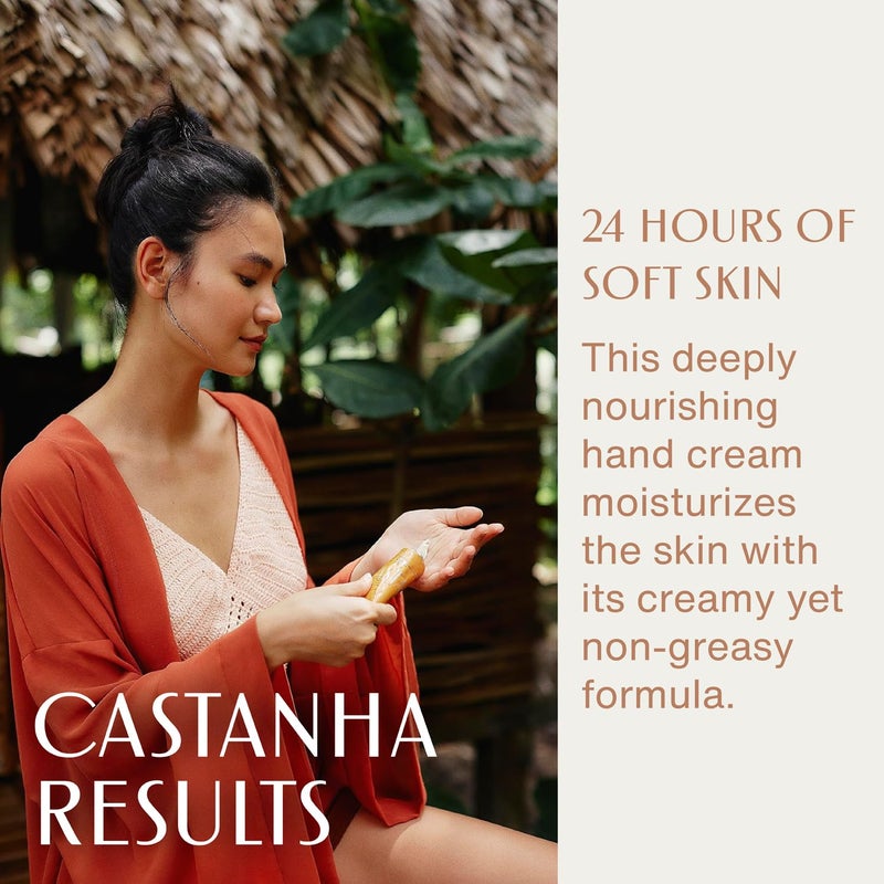 Natura - Brazil Nut Hand Cream - Anti-Dryness Castanha Hand Balm - 24-Hour Deep Hydration Skin Moisturizer - Vegan Skin Care - Brazilian Beauty Secrets - Self Care & Body Care - 2.6oz (75g) - Image 5