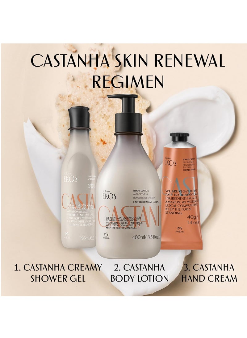 Natura - natura - Ekos Castanha (Brazil Nut) Hand Cream - Anti-Dryness Hand Balm - 24-Hour Deep Hydration Skin Moisturizer - Vegan Skin Care - Brazilian Beauty Secrets - Self Care & Body Care - 2.6oz (75g) - Image 1