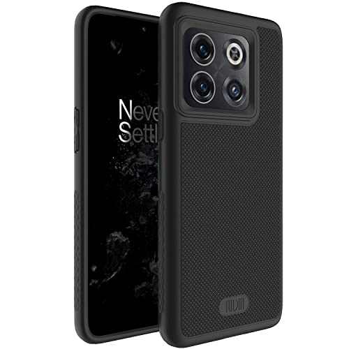 TUDIA DualShield Grip Designed for OnePlus10T Case 5G, [MergeGrip] Shockproof Military Grade Slim Dual Layer Protection for OnePlus 10T 5G Case (Matte Black) - Image 1