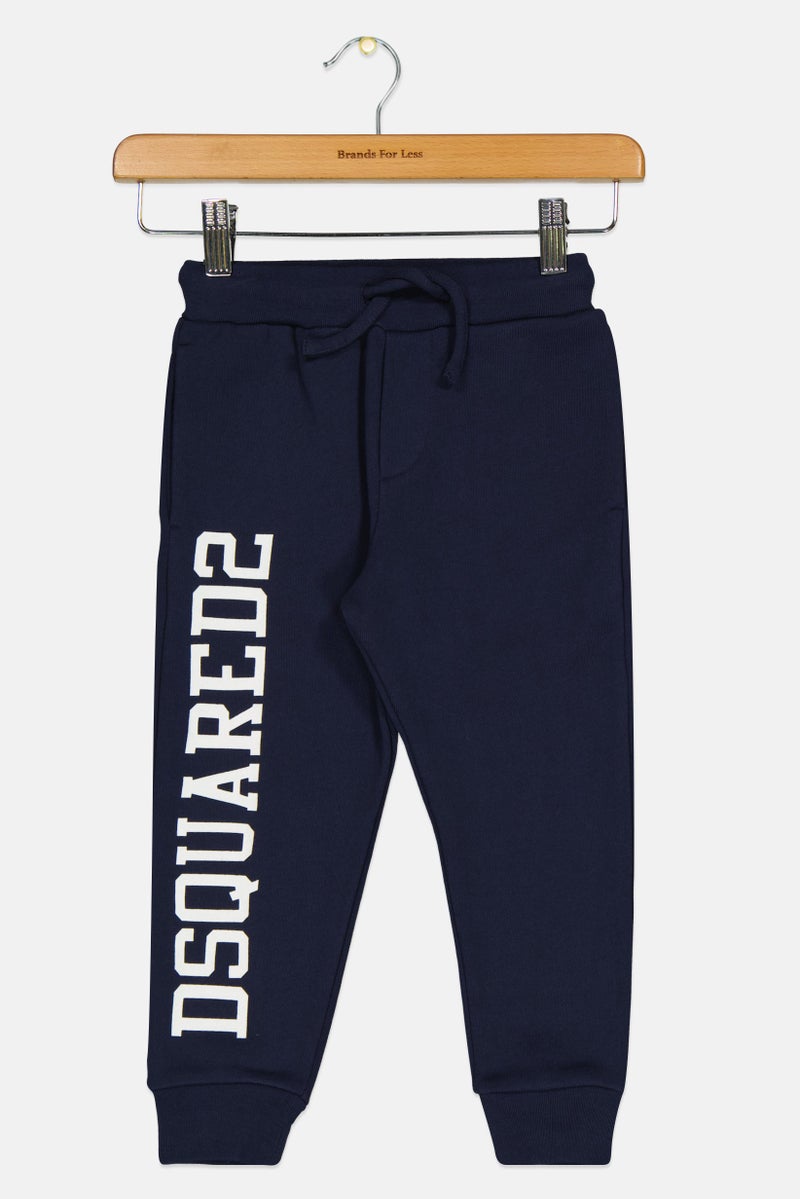 DSQUARED2 Toddlers Boy Brand Logo Drawstring Jogger Pants, Navy  - Image 1