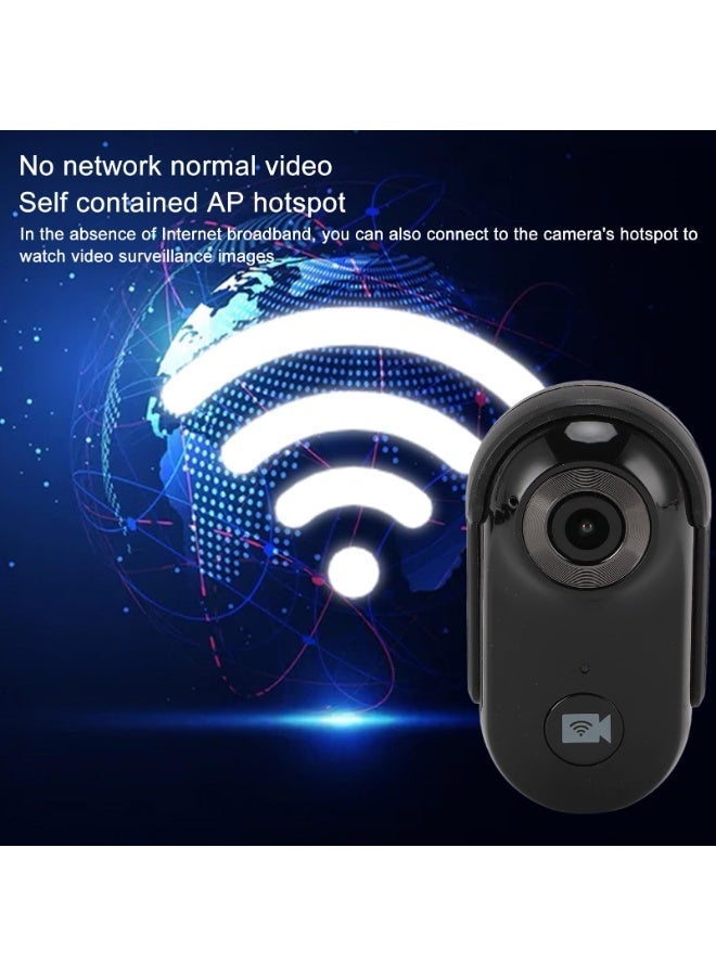 Chabeia Thumb Action Camera, Wearable Action Body Cam, Premium Portable Action Camcorder, Thumb Size Hands Free Recording Camera, for Travel, Pet, Underwater Photography (Contains 64G memory card, data cable, adapter, silicone cover, base, back clip, magnetic collar，Black) - Image 5