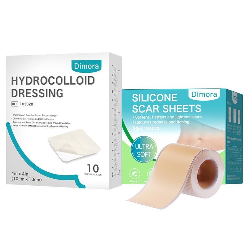 Dimora Hydrocolloid Dressing  Silicone Scar Sheets - Image 1