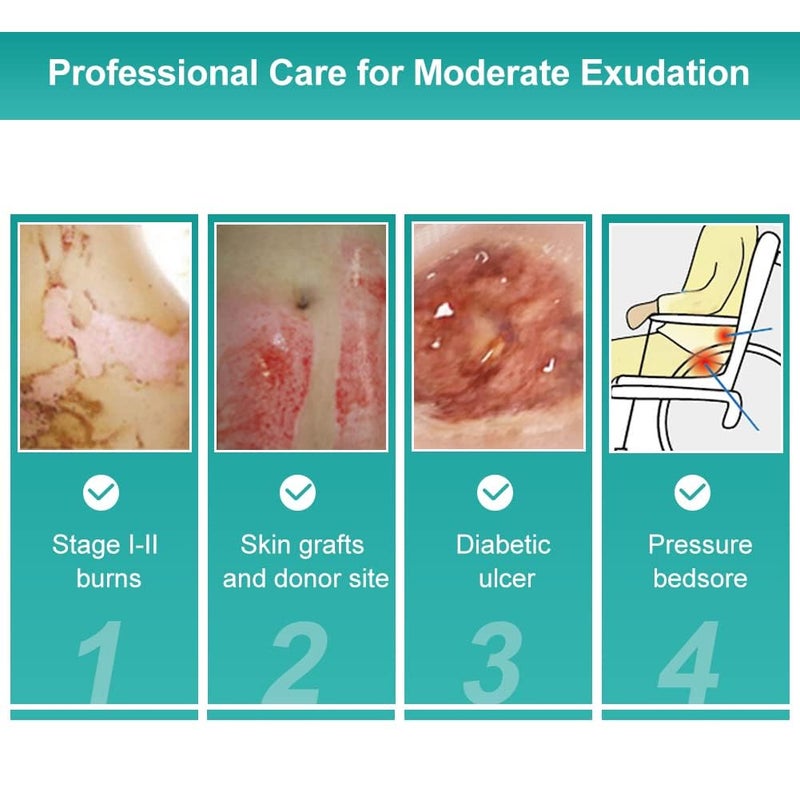 Dimora Hydrocolloid Dressing  Silicone Scar Sheets - Image 4