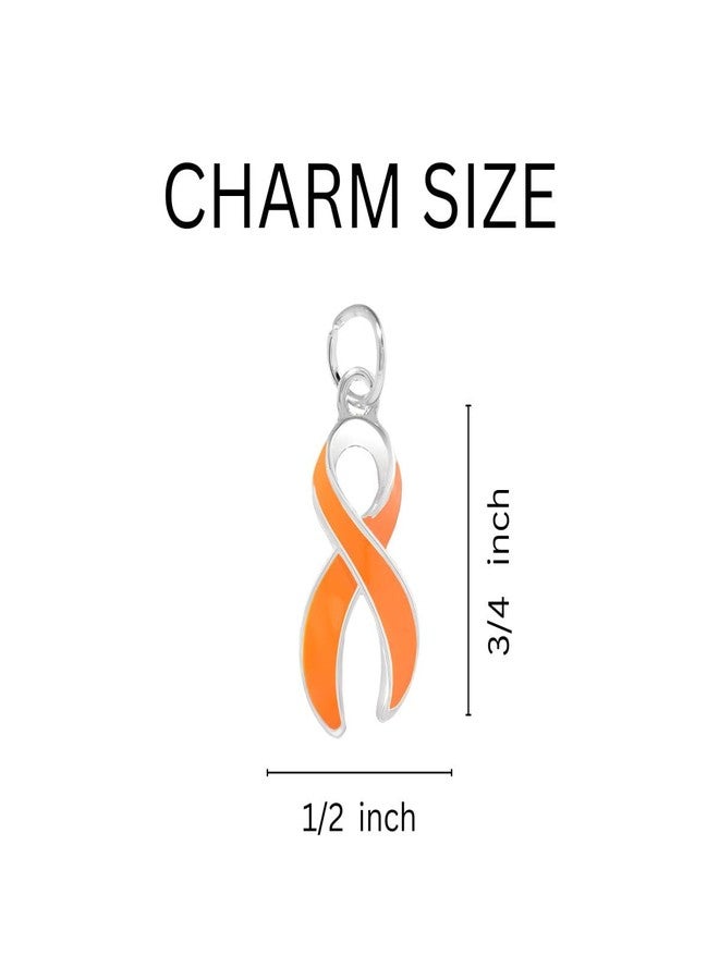 فوندريزينغ فور أ كوز أساور ساحرة للتوعية بسرطان الدم - أساور بشريط برتقالي مثالية لدعم الأبحاث والعلاج - هدية مثالية للعائلة والأصدقاء - سوار واحد - Image 2
