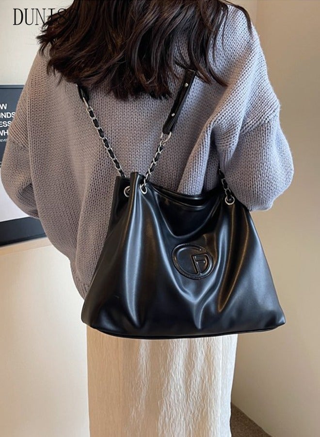 DUNISO Women's Shoulder Tote Bag Faux Leather Handbag for Women Large Capacity Messenger Fashionable Travel Crossbody Bag for Ladies Girls College Students - Image 1