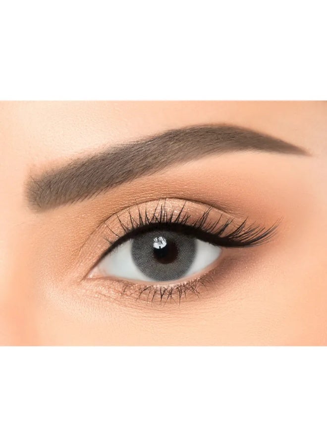 NewLens عدسات لاصقة رمادية للاستخدام مرة واحدة لمدة 6 أشهر - كابوسينو - Image 2