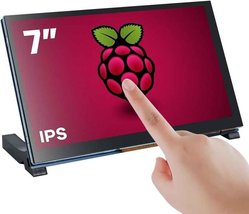 Hosyond 7 Inch Touchscreen IPS DSI Display Compatible with Raspberry Pi 5/4/3, 800x480 Pixel Capacitive Screen MIPI Driver-Free Interface - Image 1