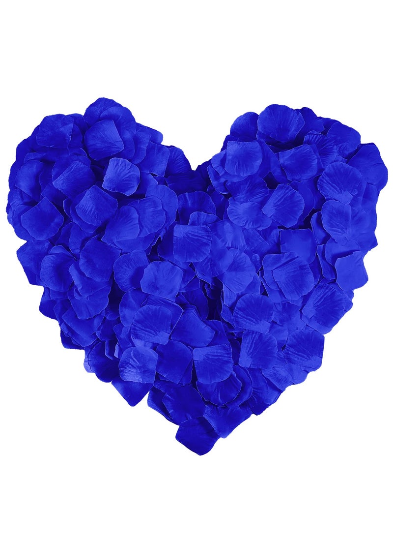 LZXD LZXD 1000 Pieces Blue Artificial Silk Rose Petals Flower Decoration Wedding Party Color Blue 