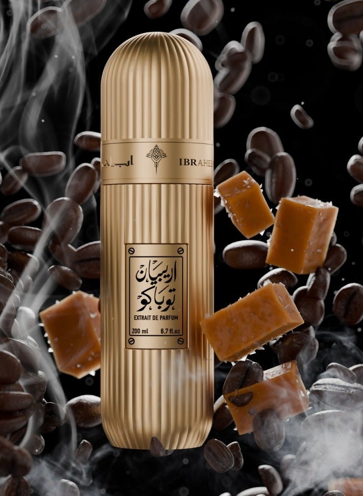IBRAHEEM AL.QURESHI Arabian Tobacco Perfume – 200ml | Luxurious Oriental Fragrance with Tobacco, Saffron, and Smoked Coffee - Image 3
