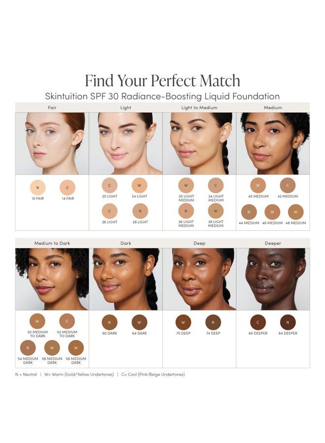 Jane Iredale Skintuition SPF 30 Radiance-Boosting Liquid Foundation 24 Light - Image 4