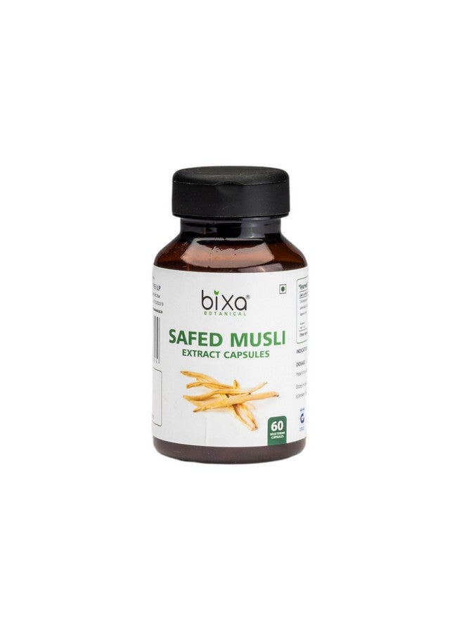 Bixa Botanical Safed Musli Extract (Chlorophytum Borivilianum) 30% Saponin 60 Veg Capsules (450mg) | Supports Strength & Energy | Improve Strength & Performance Level - Image 1