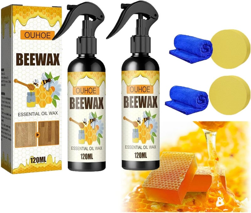 klarako Beeswax Spray Furniture Polish, The Original Beeswax Spray，Furniture Polish Spray Home care set (2PCS) - Image 1