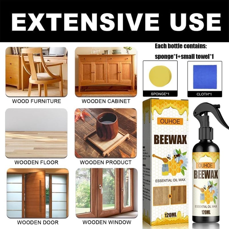 klarako Beeswax Spray Furniture Polish, The Original Beeswax Spray，Furniture Polish Spray Home care set (2PCS) - Image 5