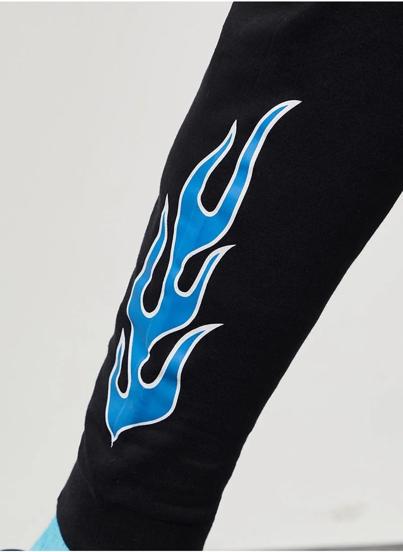 Styli Print Detail Sweatpants