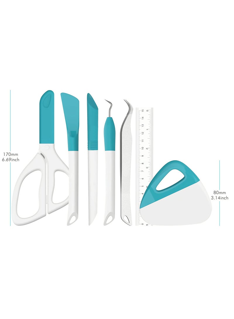 Zikra Craft Vinyl Weeding Tool Set, Reusable Stylish Look Precision Craft Vinyl Tool Set for Silhouette/Siser/Oracal 631 651 751 Vinyl - Image 5