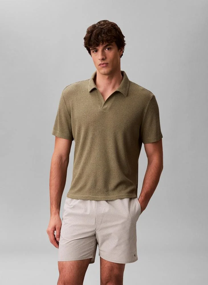 CALVIN KLEIN  Soft Knit Beach Polo for Men | Best Price UAE