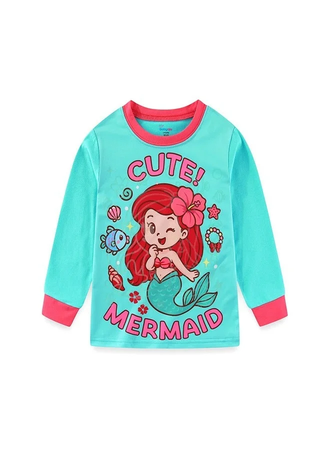 بيبي كلو Cute Mermaid Glow in the Dark Pajama Set for Girls