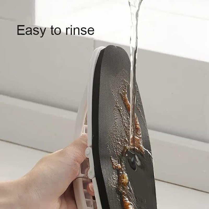 comfrt Folding Sponge Cleaning Brush, Kitchen Sponge Bathtub Pool Brush, Multipurpose with Handle Folding Brush, for Bathroom,Floor,Tub, Shower,Tile,Bathroom,Kitchen Surface (3pcs) - Image 5