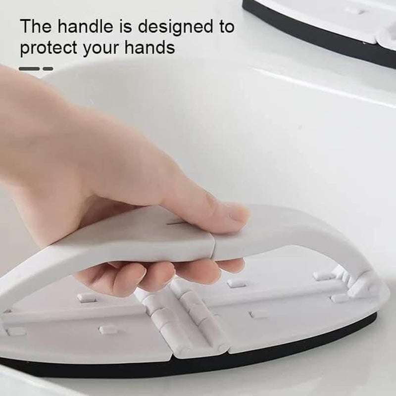 comfrt Folding Sponge Cleaning Brush, Kitchen Sponge Bathtub Pool Brush, Multipurpose with Handle Folding Brush, for Bathroom,Floor,Tub, Shower,Tile,Bathroom,Kitchen Surface (3pcs) - Image 3