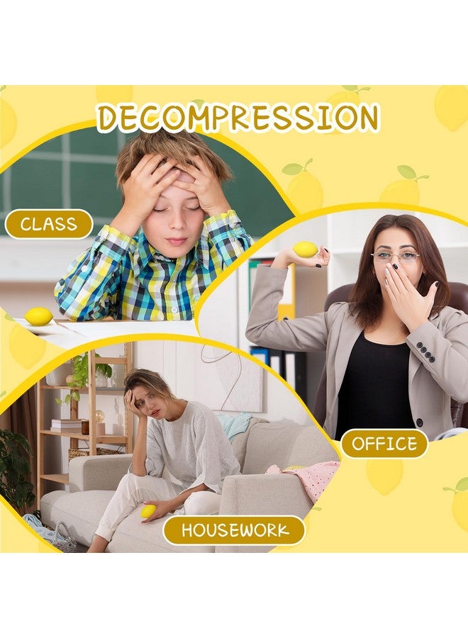 جيريفي 50 قطعة من كرات الليمون لتخفيف التوتر، هدايا حفلات الليمون، كرات الليمون الصغيرة، ليمون صناعي مزيف، ألعاب إسفنجية من البولي يوريثان، هدايا بطابع الليمون، المدرسة، المنزل، الكرنفال - Image 5