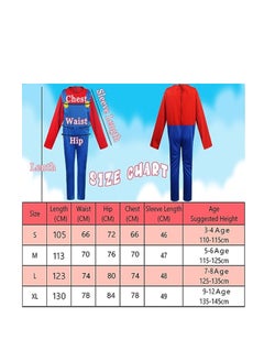xppier Mario Costume Kids, Super Mario Costume with Bodysuit, Luigi Cap, Pants, Carnival Cosplay Costume Decoration for Boy Girl Kids Adult  - Image 4