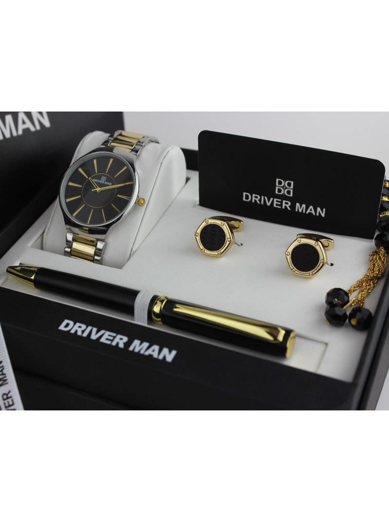 A luxurious four-piece men's watch set