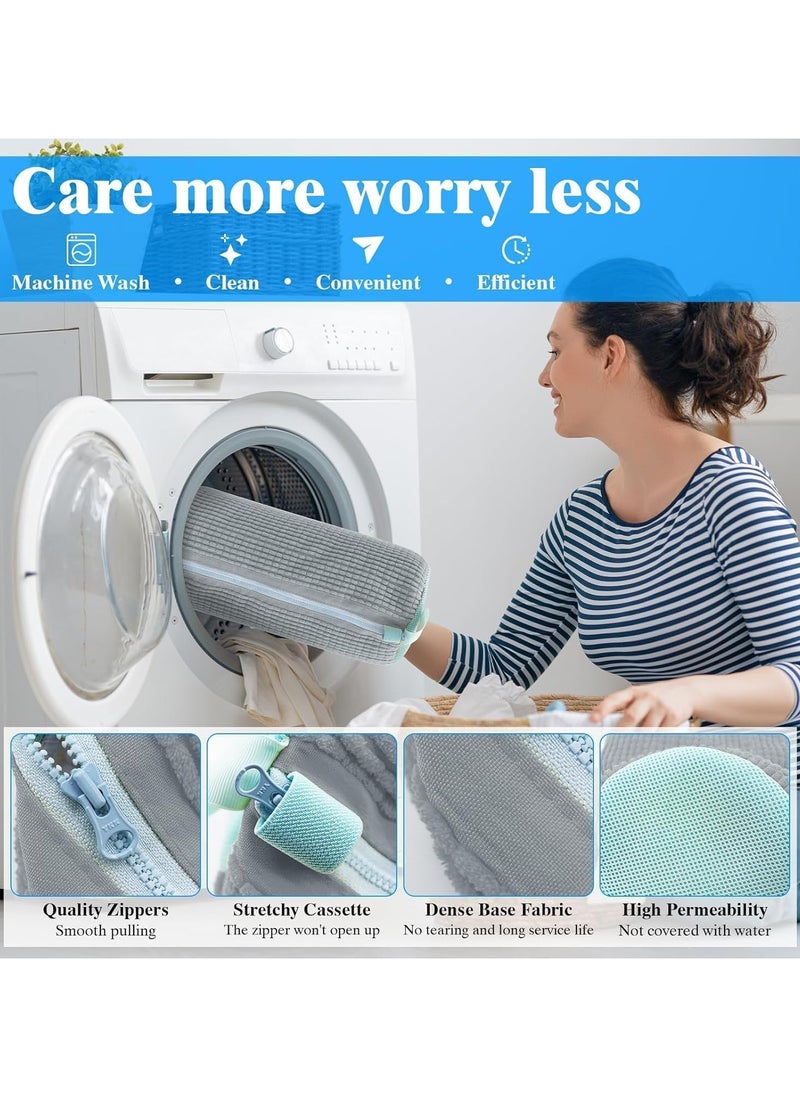 Generic - Shoe Wash Bags, Shoe Bag for Washing Machine, Reusable and Durable Zipper Plush Shoe Laundry Bag, Shoe Cleaner for Shoes, Sneakers, Trainers, Tennis Shoes, Slippers - Image 1