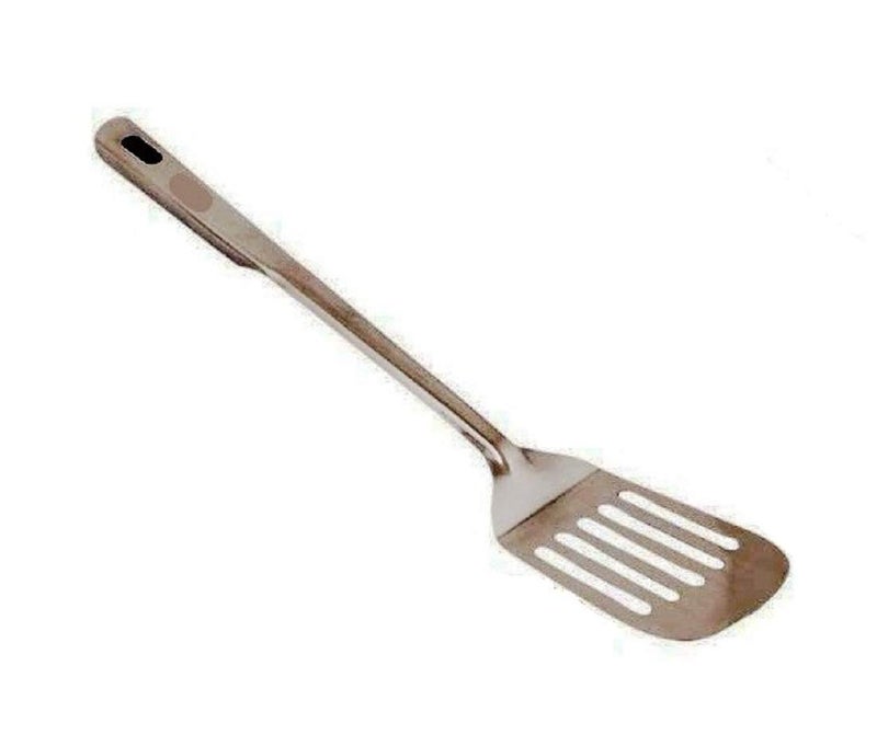 Wofier Wofier Stainless Steel Cooking Spoon Kitchen Spoons PonyFryig Spoon and Egg PaltaTurner Set of 2 Length 135 inch  - Image 2
