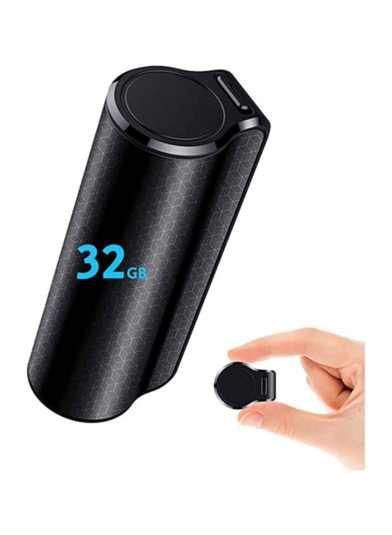Mini Voice Activated Recorder, 32GB Super Long 800 Hours Recording Capacity, 3200mAh Battery, 365 Standby, Audio Sound Recording Continuous Listening Device w/Strong Magnetic