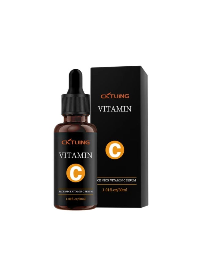 CKTUING Vitamin C Serum for Face & Neck – Brightening & Anti-Aging Serum for Dark Spots, Freckles, Wrinkles, Fine Lines – Hydrating Skin Care, 30ml - Image 1