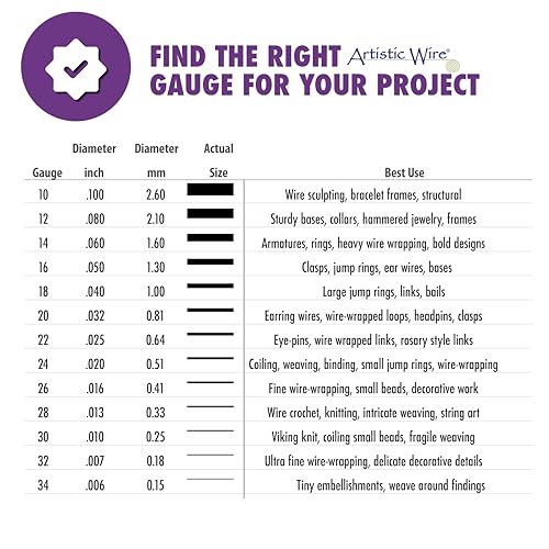 Artistic Wire, 18 Gauge Silver Plated Tarnish Resistant Colored Copper Craft Wire, Gold Color, 20 ft - Image 3