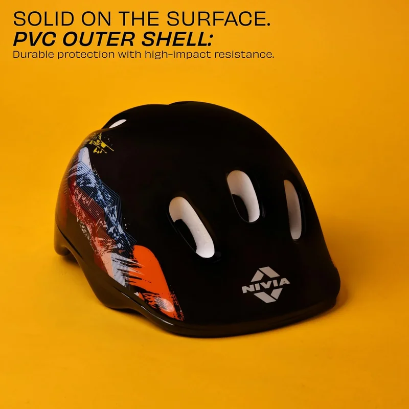 نيفيا Nivia Protex Multicolor Skating Helmet for Youth, Adults & Kids - Adjustable Fit