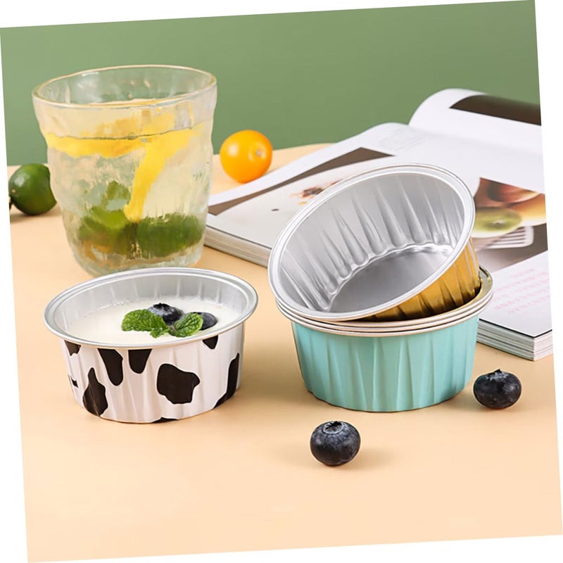 30Pcs Small Tin Foil Cupcake Baking Cups Nonstick Oilproof Mini Molds For Desserts - Image 4