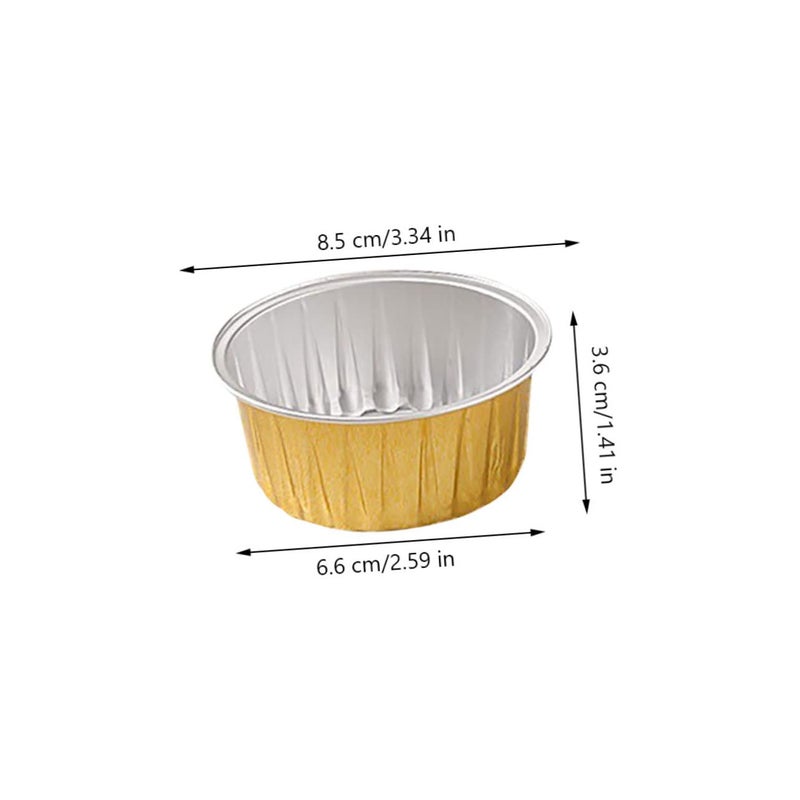 30Pcs Small Tin Foil Cupcake Baking Cups Nonstick Oilproof Mini Molds For Desserts - Image 3