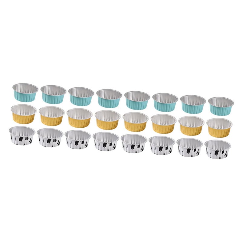 30Pcs Small Tin Foil Cupcake Baking Cups Nonstick Oilproof Mini Molds For Desserts - Image 2