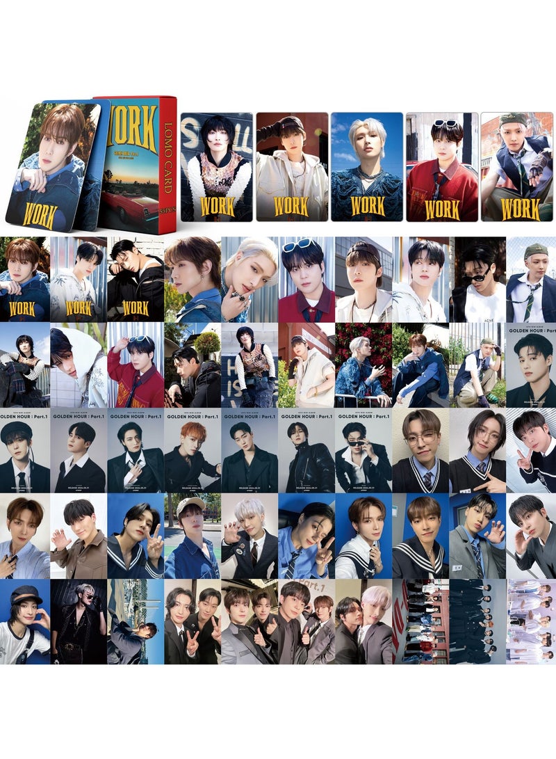 Generic 55 Piece ATEEZ New Album Golden Hour: Part.1 Lomo Card  - Image 2