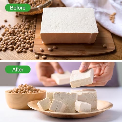 THW® Tofu Press Food Grade Tofu/Paneer Making Tools Homemade Tofu Tools Quick Excessive Water Removal Easy Tofu Drainer Press, Dish Washer Safe can be Used Home and Commercial use - Image 4