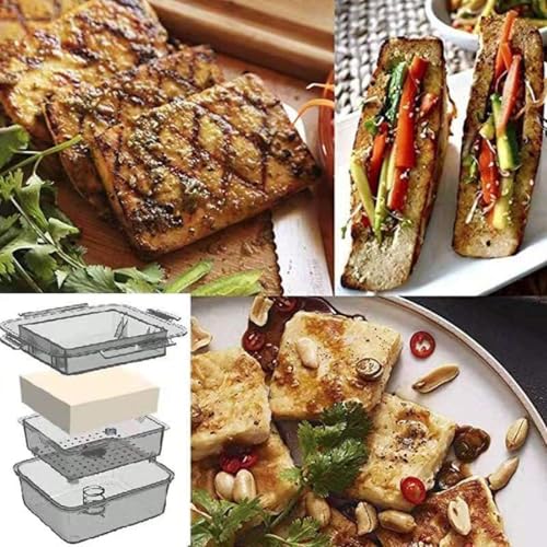 THW® Tofu Press Food Grade Tofu/Paneer Making Tools Homemade Tofu Tools Quick Excessive Water Removal Easy Tofu Drainer Press, Dish Washer Safe can be Used Home and Commercial use - Image 5